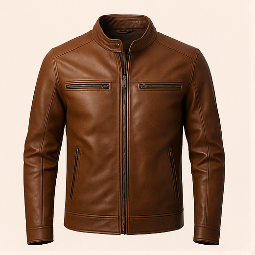 Light Brown Leather Jacket